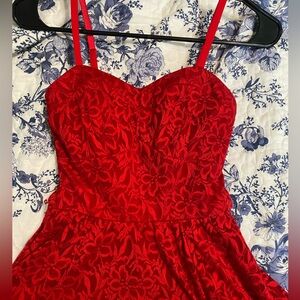 XS Red Lace Dress